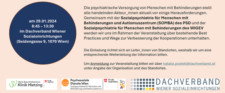 Flyer für die Veranstaltung. Zu sehen ist der Text aus dem Artikel.